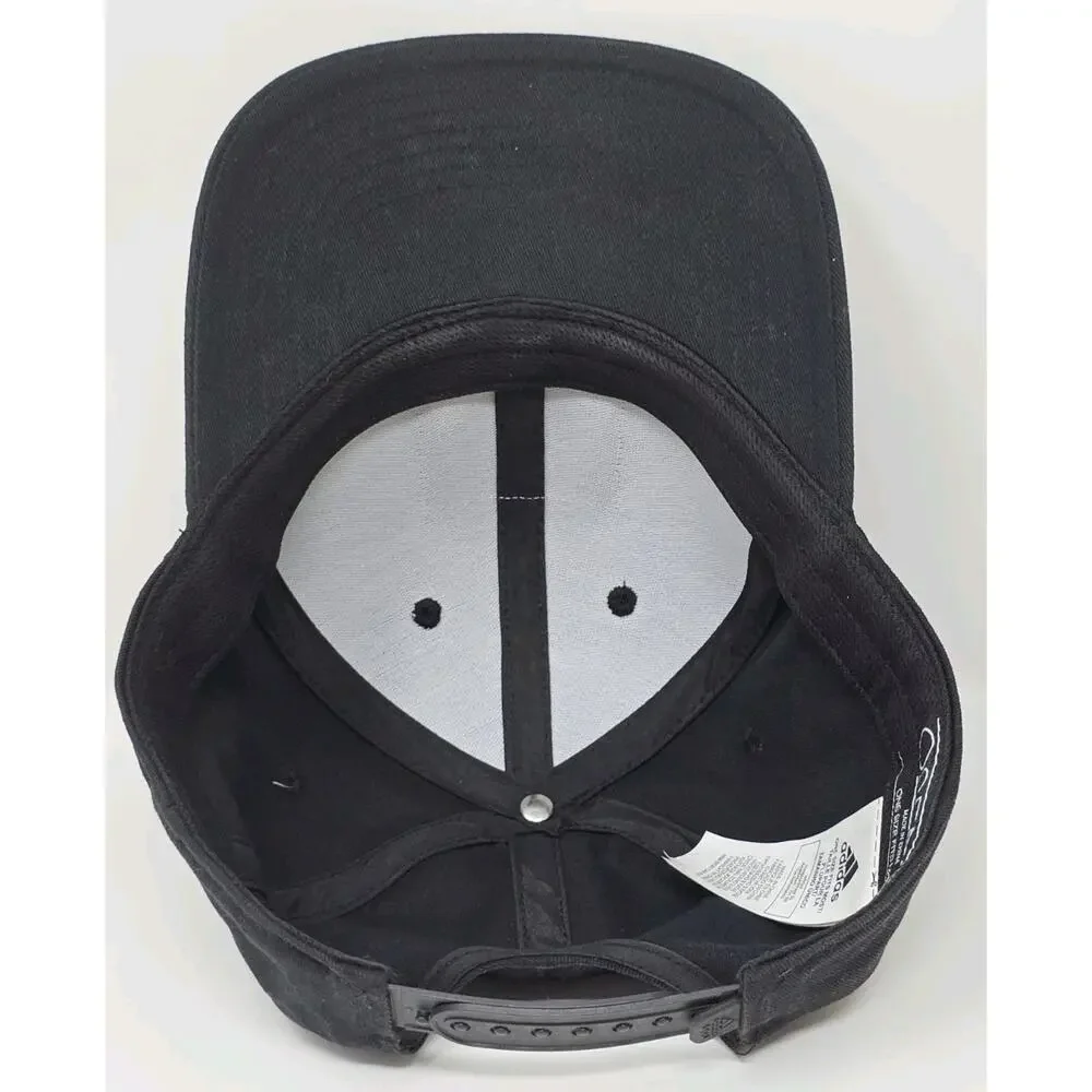 Adidas Golf Turf‎ Snapback Cap Golf Embroidered Logo Black Hat OSFM PGA